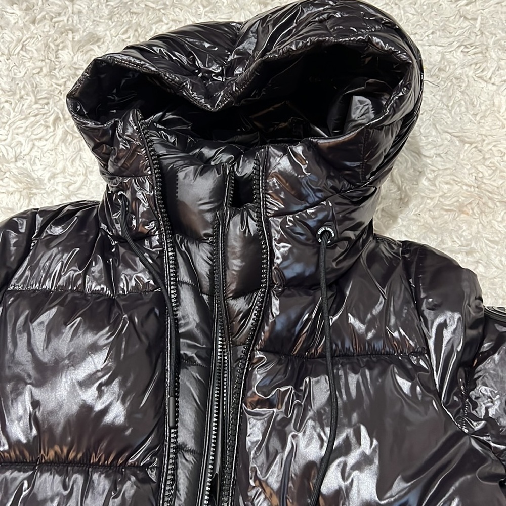 MICHAEL KORS High-Shine Puffer Long Jacket - Picture 8 of 12
